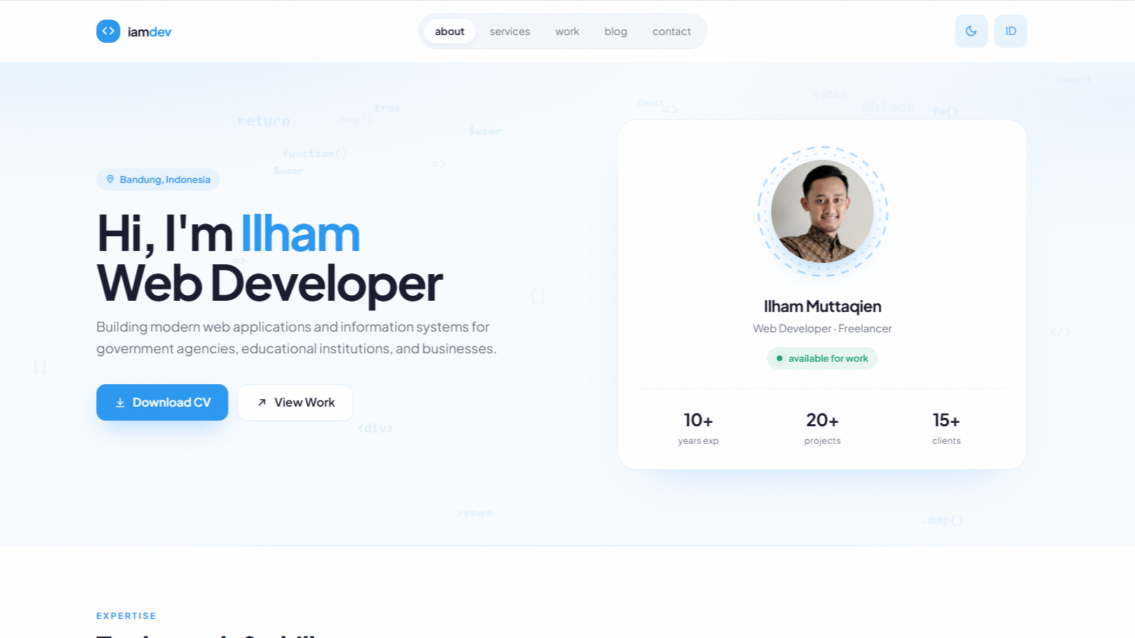I'am Dev — Personal Portfolio