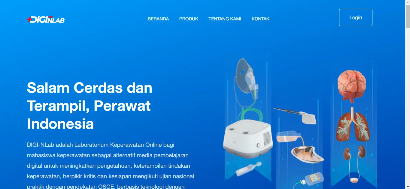 Aplikasi Website Laboratorium Keperawatan Online DIGI-NLab