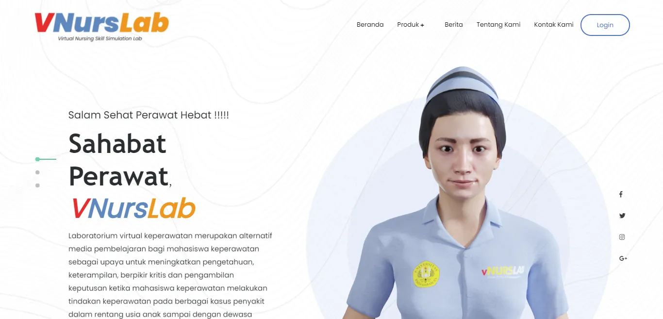 Aplikasi Website Virtual Nursing Skill Simulation Lab (VNursLab)