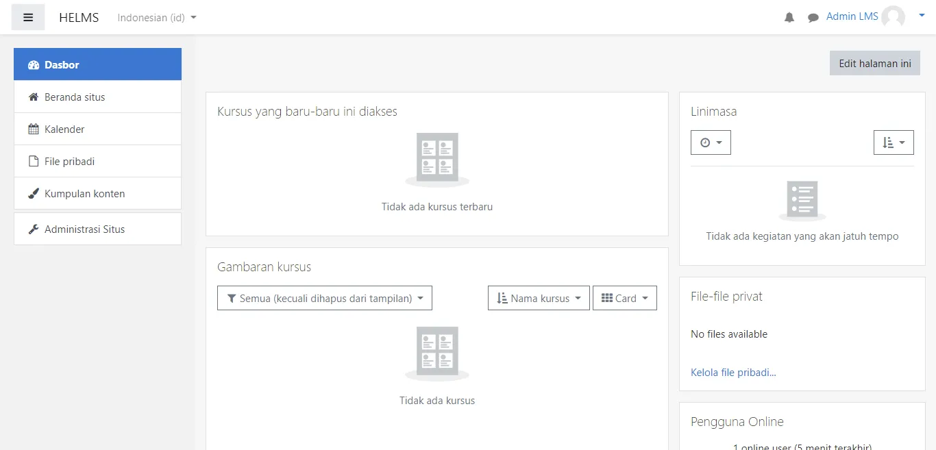 Aplikasi Website Heavy Equipment LMS