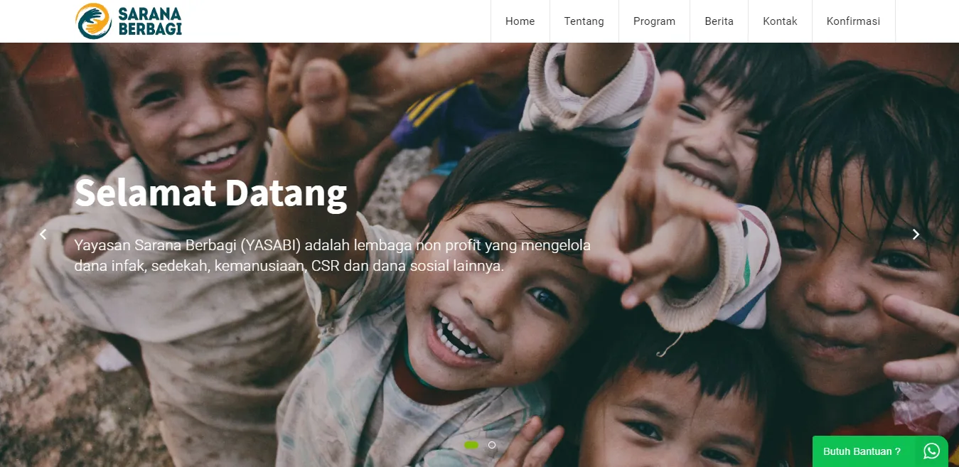 Aplikasi Website Portal Donasi Online Yayasan Sarana Berbagi Terintegrasi Dengan Midtrans