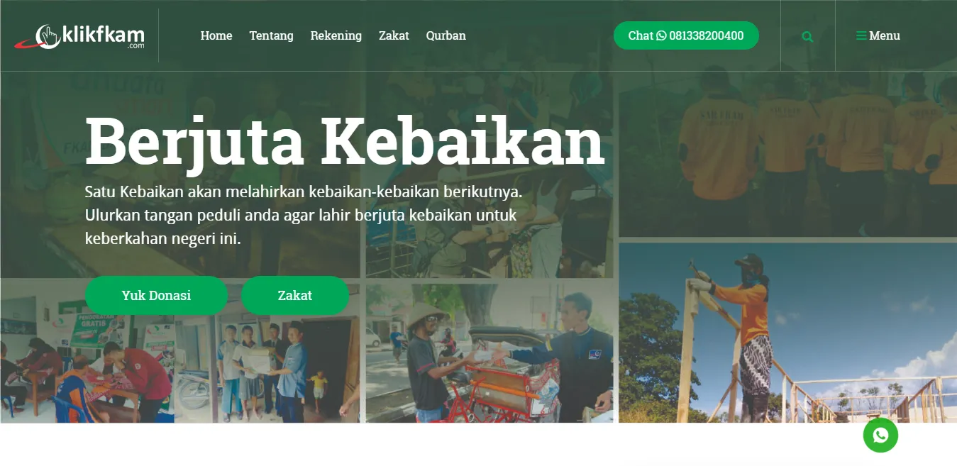 Aplikasi Website Portal Donasi Online Baitulmal FKAM
