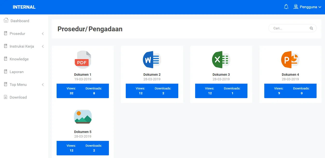 Aplikasi Website Portal Informasi Internal Perusahaan