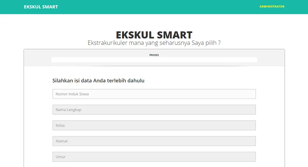 Aplikasi Website Ekskul Smart