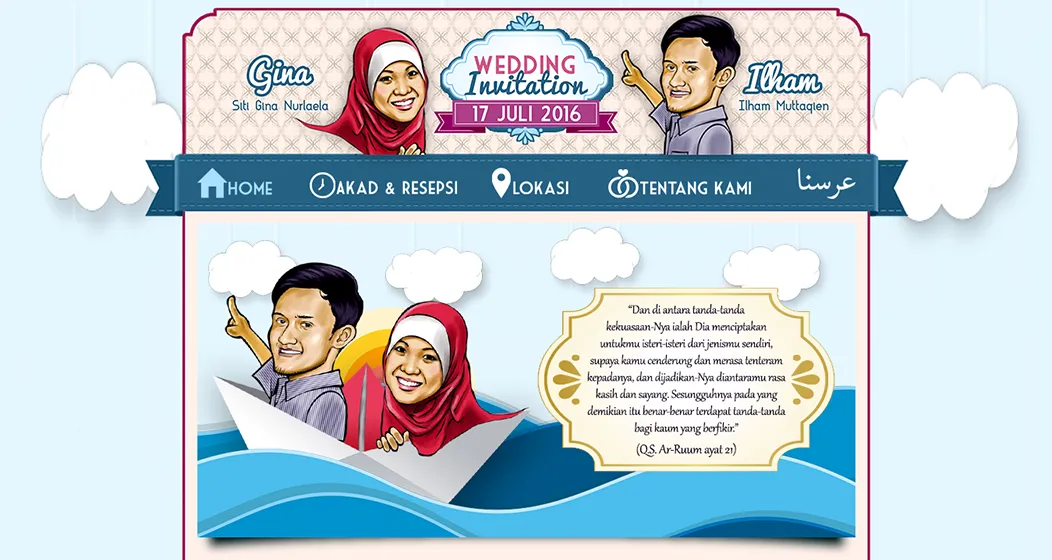 Website Ursinaa (Undangan Nikah Online)