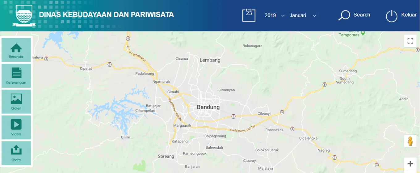 Website Disbudpar Kota Bandung