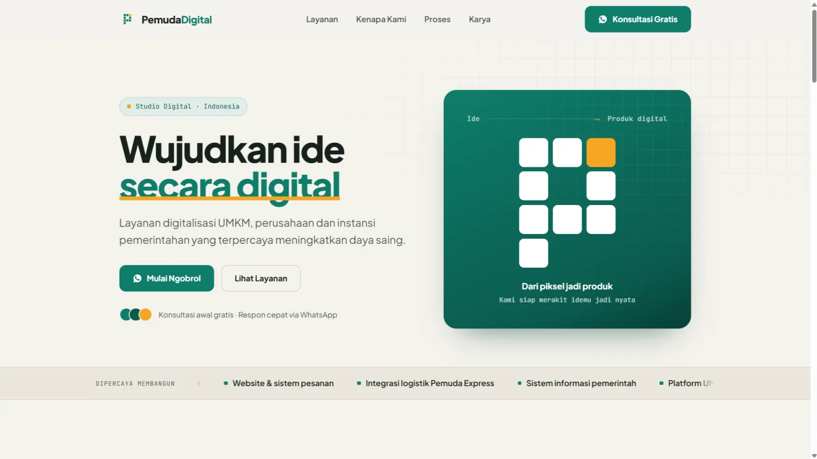 Website Profil Pemuda Digital