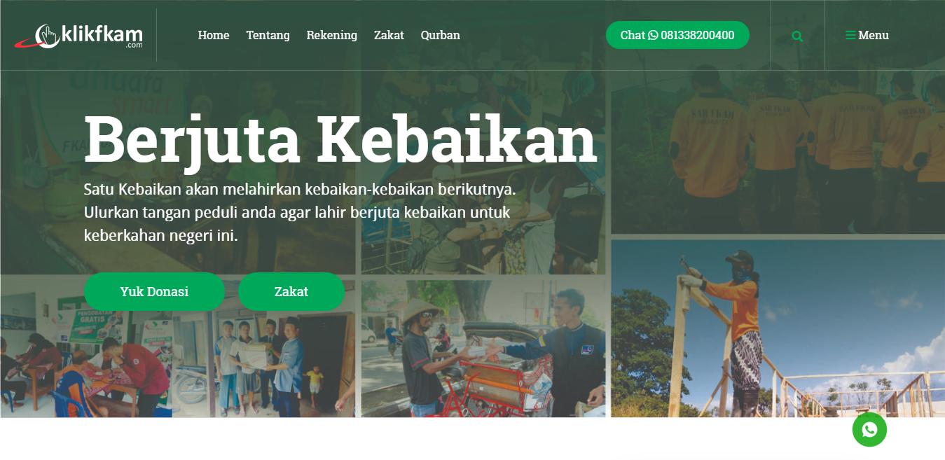 Aplikasi Website Portal Donasi Online Baitulmal FKAM