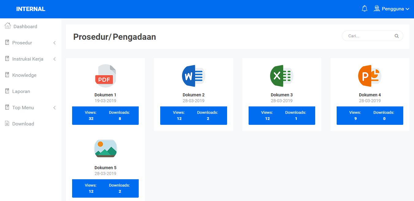Aplikasi Website Portal Informasi Internal Perusahaan
