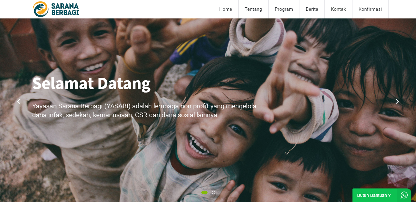 Aplikasi Website Portal Donasi Online Yayasan Sarana Berbagi Terintegrasi Dengan Midtrans