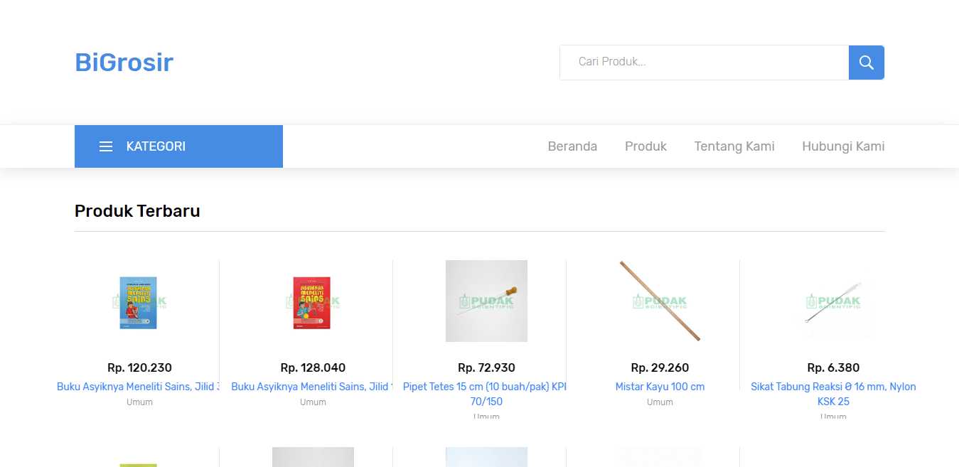 Website Ecommerce BiGrosir Terintegrasi Dengan Midtrans