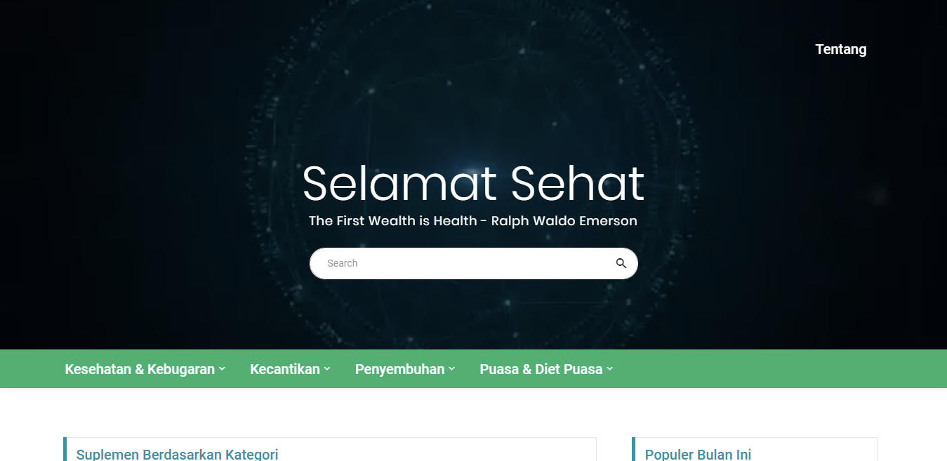 Website Blog Selamat Sehat