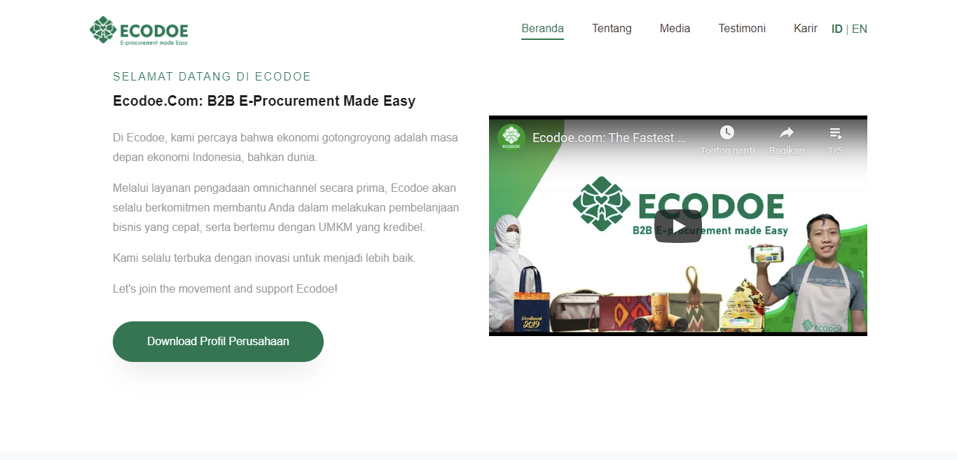 Website About Ecodoe Group