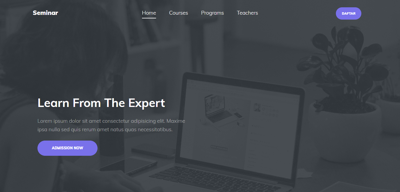 Website Pendaftaran Seminar Online