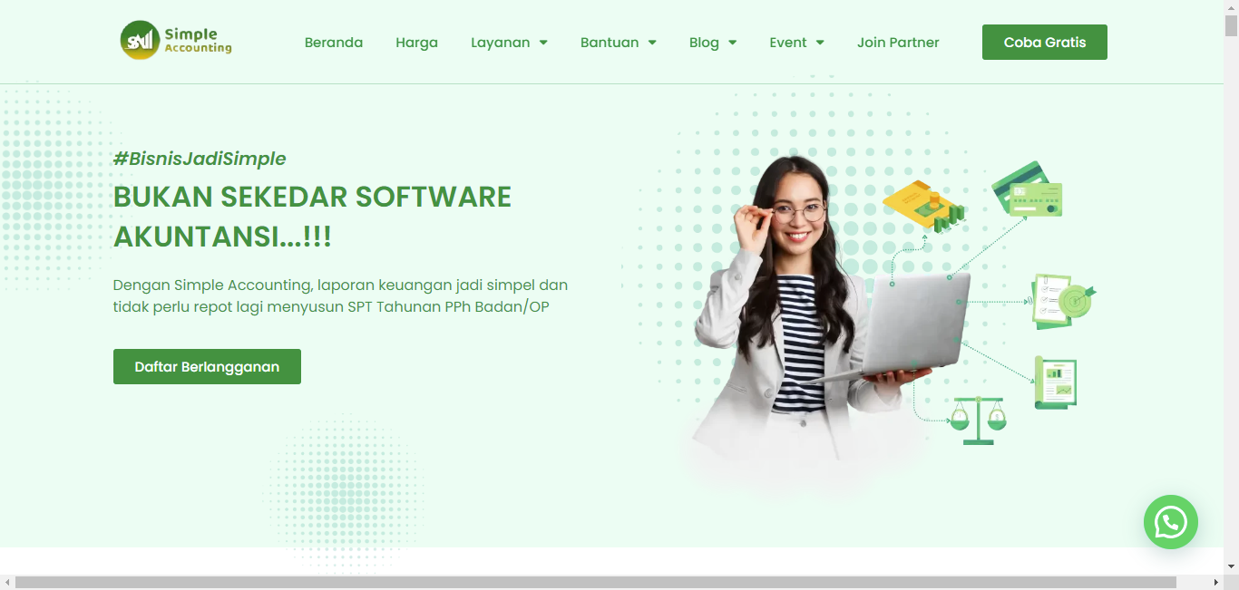 Website Referral Simple Accounting
