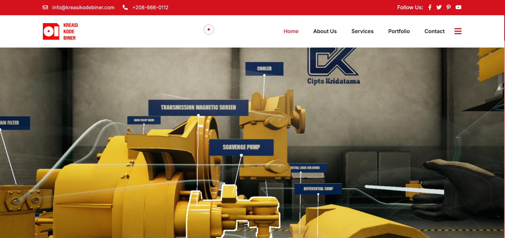 Website PT. Kreasi Kode Biner