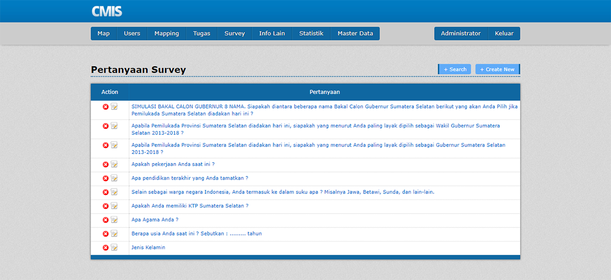 Aplikasi Website CMIS