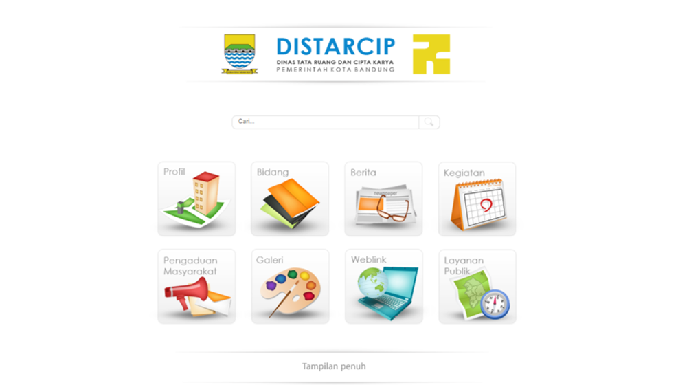 Website Distarcip Kota Bandung