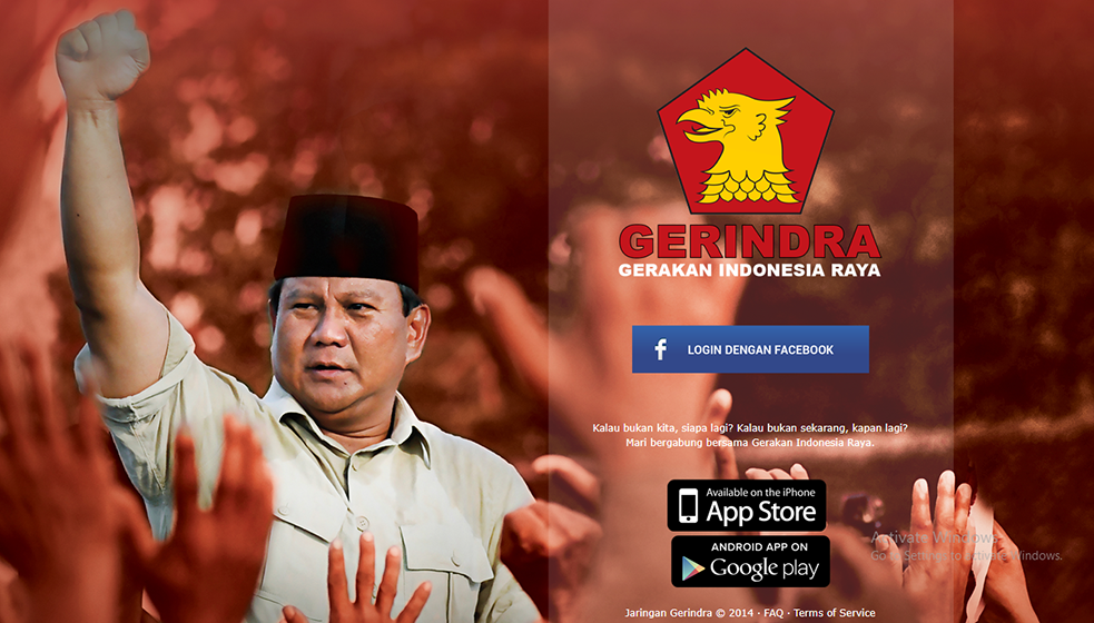 Aplikasi Website Jaringan Gerindra