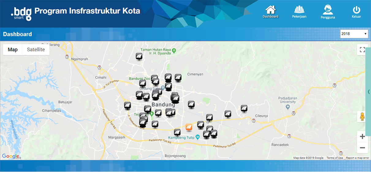 Aplikasi Website Manajemen Proyek Infrastruktur Kota Bandung